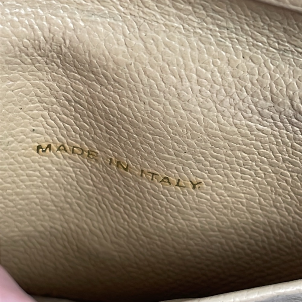 Chanel Interlocking CC Medallion Leather Keyholder Case Trifold Beige - Picture 16 of 17